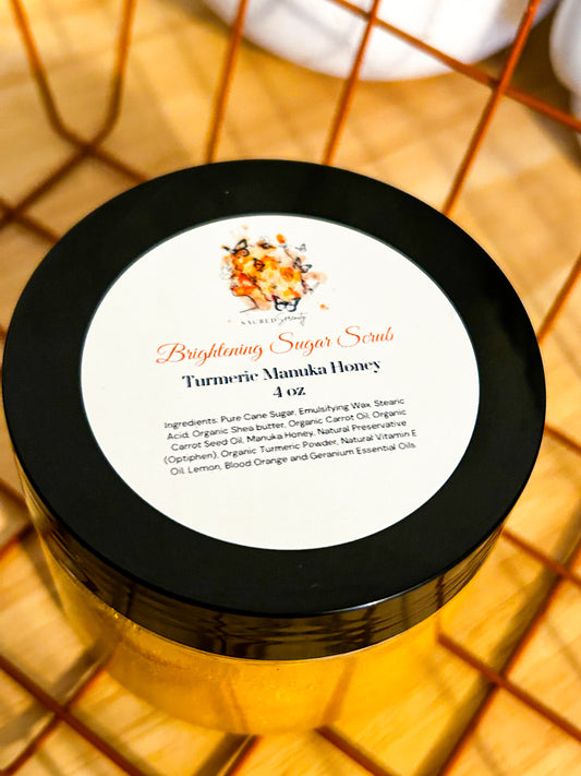 Turmeric and Manuka Honey Brightening Body Scrub